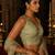Pista green embroidered fancydesigner saree blouse