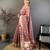 peach color cotton blend flower digital printed saree with blouse