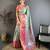 skyblue-pink color kanjivaram silk blend zari woven sarees