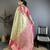 pista green-pink color kanjivaram silk blend zari woven sarees