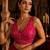 Rani pink embroidered fancydesigner saree blouse