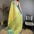 yellow-green color kanjivaram silk blend zari woven sarees