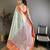 skyblue-red color kanjivaram silk blend zari woven sarees