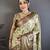 chiku-brown color kanjivaram silk blend zari woven sarees