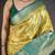 yellow-green color kanjivaram silk blend zari woven sarees