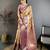 mustard-purple color kanjivaram silk blend zari woven sarees