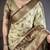 chiku-brown color kanjivaram silk blend zari woven sarees