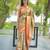 beige color kanjivaram silk blend zari weaving saree with blouse 
