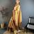 beige color kanchipuram silk blend zari woven sarees