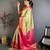 pista green color kanchipuram silk blend zari woven sarees