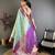 light sky blue color kanchipuram silk blend zari woven sarees