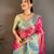 pink color kanchipuram silk blend zari woven sarees