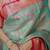 skyblue -red color kanjivaram silk blend flower zari weaving sarees