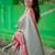 skyblue -red color kanjivaram silk blend flower zari weaving sarees