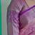 light pink -purple color kanjivaram silk blend flower zari weaving sarees