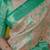 light pink -green color kanjivaram silk blend flower zari weaving sarees