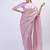 light pink sequins work silk blend saree