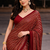 Red Color Sequins And Embroidery Work Georgette Saree