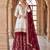 white pakistani ready-to-wear sharara set
