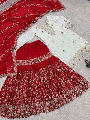 white designer festival wear salwar kameez 4