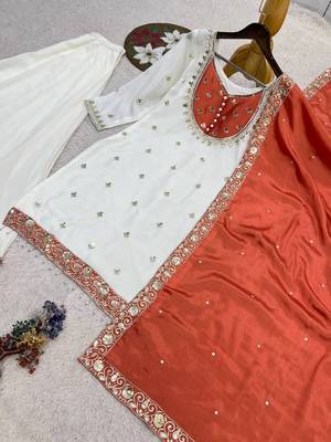 white designer kurta palazzo set 4