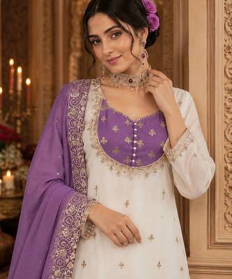 white designer palazzo set 2