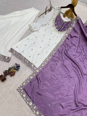 white designer palazzo set 4