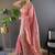 pink color sequence butti work satin saree