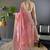 pink color sequence butti work satin saree