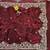 maroon embroidery of beads & sequins fendy satin saree