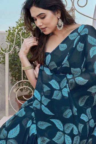 maroon color embroidered satin saree