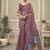 mauve jamdani cotton blend texture pallu jhallar casual wear saree