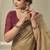 chiku jamdani cotton blend texture pallu jhallar casual wear saree