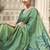 turquoise jamdani cotton blend texture pallu jhallar casual wear saree