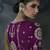 olive organza sequinece work party wear saree
