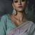 multicolour organza sequinece work party wear saree