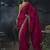 rani pink organza sequinece work party wear saree