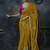 mustard organza sequinece work party wear saree