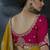 mustard organza sequinece work party wear saree