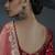 peach orange organza sequinece work party wear saree
