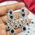 Royal Blue CZ Bridal Necklace Earrings Set, Teardrop Crystal Statement Jewelry