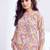Pink printed rayon 2-pieces co-ord sets for women