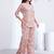 Pink printed rayon 2-pieces co-ord sets for women