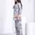 Cream printed rayon 2-pieces co-ord sets for women