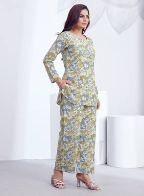 Sky printed rayon 2-pieces co-ord sets for women 3
