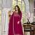 Maroon cp vichitra embroidered suit set