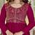 Maroon cp vichitra embroidered suit set