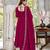 Maroon cp vichitra embroidered suit set
