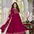 Maroon cp vichitra embroidered suit set