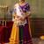 Navratri Multicolor Georgette Plain Lehenga Choli
